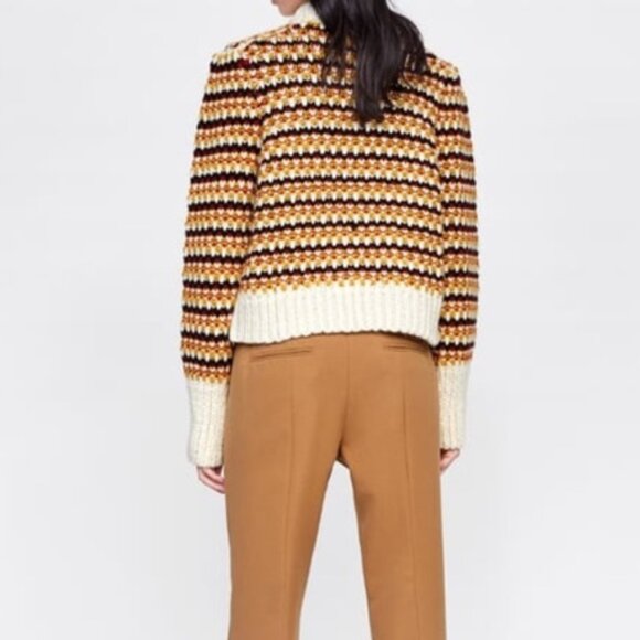 Zara Chunky Striped Knit - Picture 2 of 10